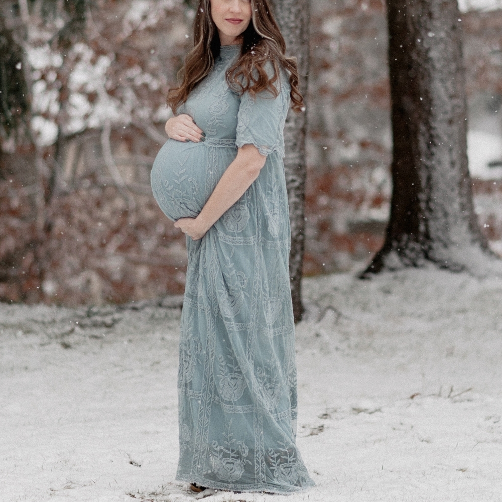 Tea n Rose Blue Lace Dress - Picture 4 of 7